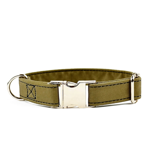 Khaki Design Dog Collar