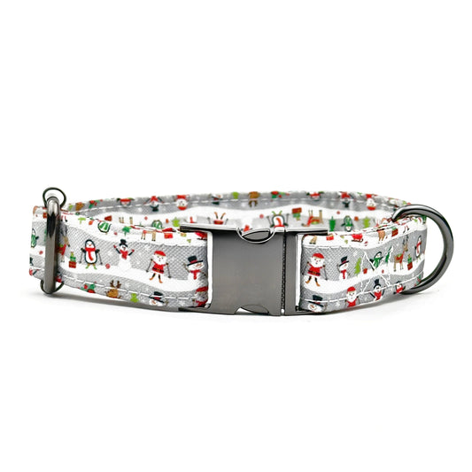 Festive Penguin Christmas Dog Collar